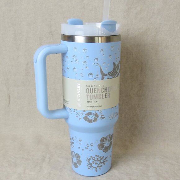 Stanley 40oz Quencher H2.O FlowState Tumbler, Sea Life Laser Etched New w/ FLAW - Picture 7 of 14